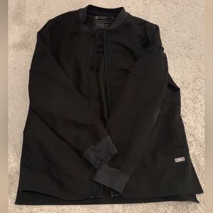 Figs Scrub Jacket Size Small. MISSING ZIPPER in front